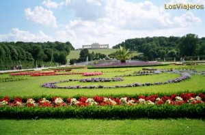 Taman bunga istana Schonbrunn