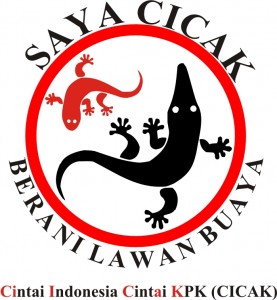 simbol cicak versus buaya ini beredar di mana-mana